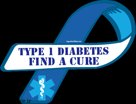 96305-custom-ribbon-magnet-sticker-+Type+1+Diabetes++++Find+A+Cure