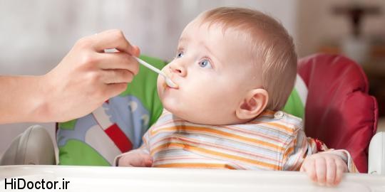 Watch the amount of salt in baby food  مقدار نمک در غذای کودک