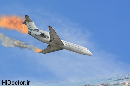 burned airplane