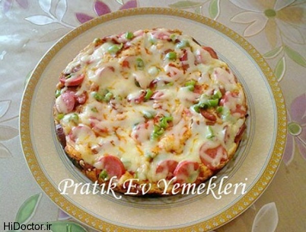 pizza پیتزای واقعی در تابه فقط در عرض 15 دقیقه