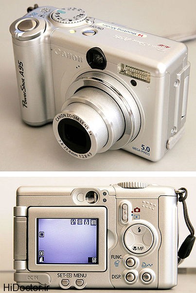 403px Canon PowerShot A95 front and back موارد مهم میکاپی برای اینکه در عکس ها زیبا دیده شوید