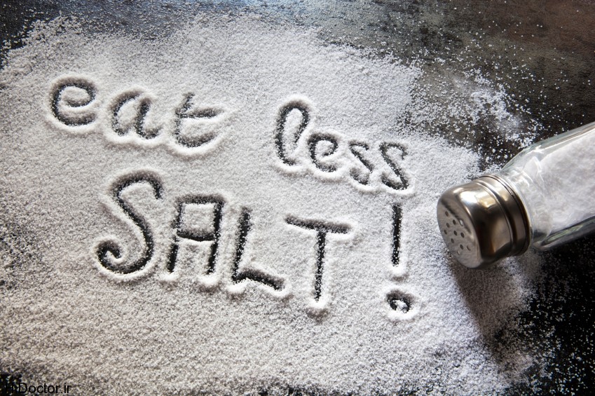 Message about excessive salt consumption.