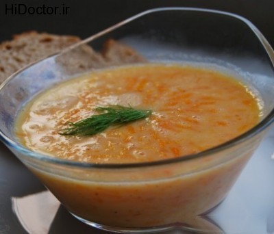 طرز تهیه سوپ هویج با شیر کم چرب