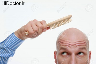 9525605-Bald-man-combing-his-head-Stock-Photo