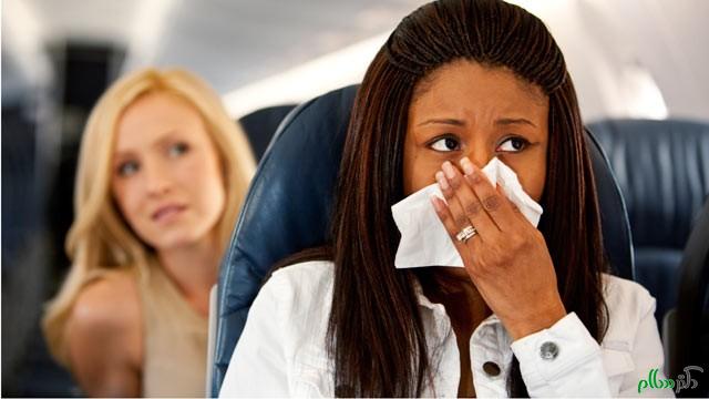 چگونه از حالت تهوع در هواپیما جلوگیری کنیم