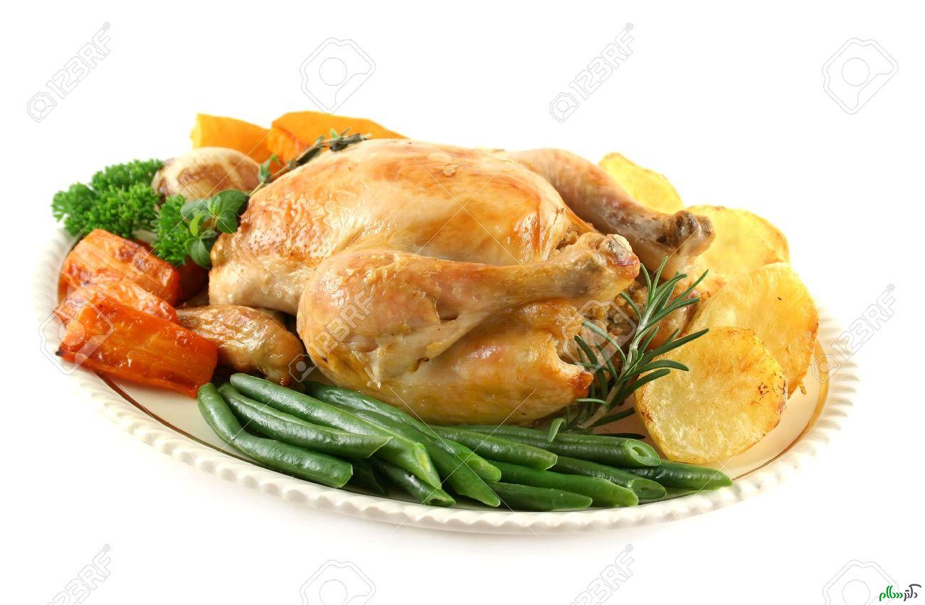 3515690-Whole-roast-chicken-with-potatoes-pumpkin-carrots-and-beans--Stock-Photo