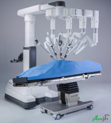 Intuitive Surgical's da Vinci Xi robot-assisted system is integrated with a patient operating room table that can be adjusted during the procedure is shown in this image taken in Sunnyvale, California, U.S. in 2015. Courtesy Intuitive Surgical/Handout via REUTERS
