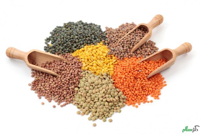 selection-of-lentil-types