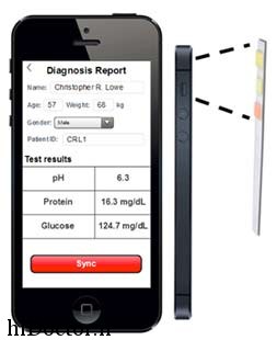 خواندن نوار تست آزمایش ادرار و خون با یک آپلیکشن جدید