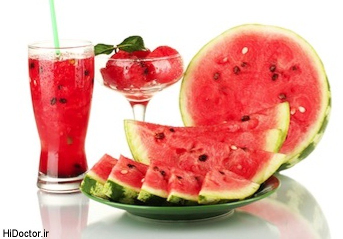 watermelon and juice  رفع دردهای ماهیچه‌ای با معجون هندوانه