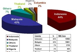 بیشترین تولید کنندگان روغن پالم در جهان
