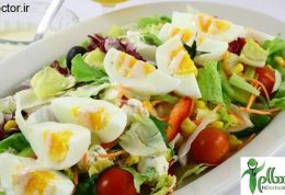 مصرف سالاد با تخم مرغ برای جذب مواد مغذی سبزیجات