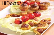 کبابی جالب و مجلسی با مرغ  و کوفته