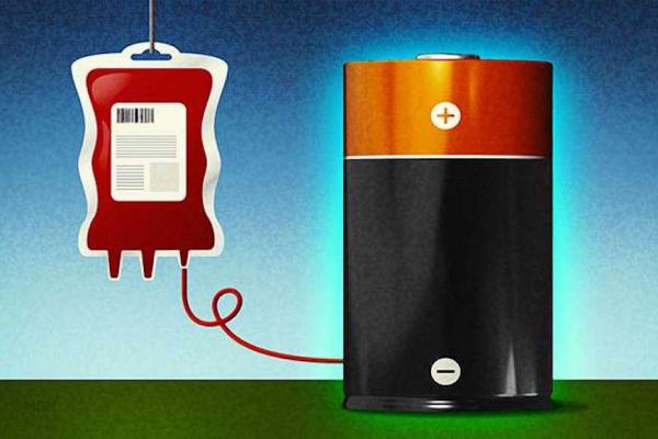 باتری‌هایی که با «خون» شارژ می‌شوند