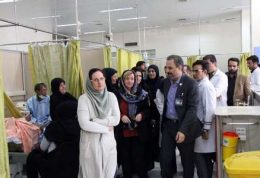 بازدید مشاور سازمان بهداشت جهانی از بیمارستان الزهرا اصفهان