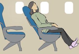 نحوه خوابیدن صحیح در هواپیما