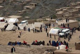 خسارات ناشی از زمین لرزه در قرقیزستان