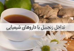 تداخل زنجبیل با داروها